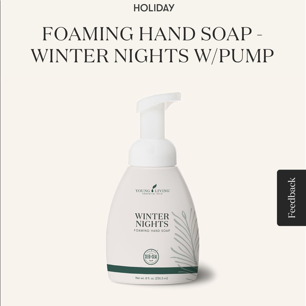 Young Living Winter Nights Foaming Hand Soap
